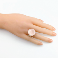 Bague 1 cabochon fred quartz rose 3 0 902