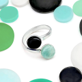 Bague FRED onyx/amazonite