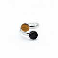 Bague 2 cabochons fred onyx oeil de tigre 4 900