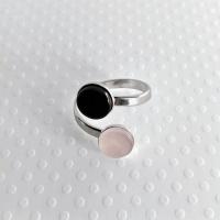Bague FRED onyx/quartz rose
