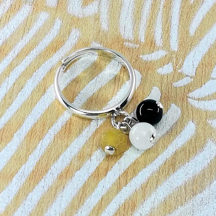 Bague perle rainbow5 3 0 700