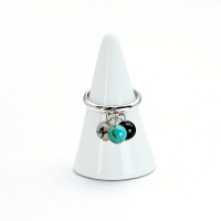 Bague rainbow onyx turquoise agate veinee 1 0 900