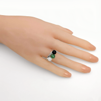 Bague rainbow pierre de lune aventurine onyx 2 0 900