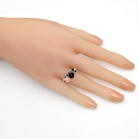 Bague rainbow quartz rose onyx jaspe dalmatien 2 0 900