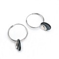 Bo creoles oval noir 2 0 901