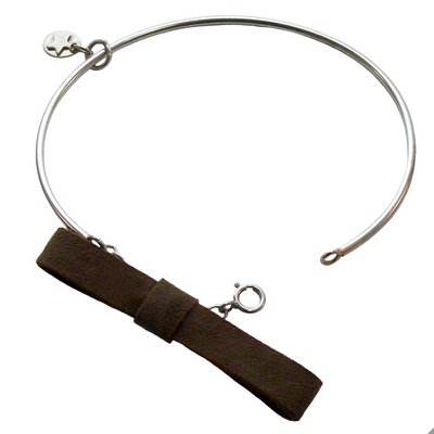 Bracelet jonc discrete taupe 1 2 3