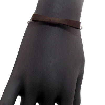 Bracelet jonc discrete taupe 2 1 2