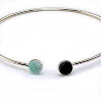 Bracelet jonc fred onyx amazonite 1 0 900