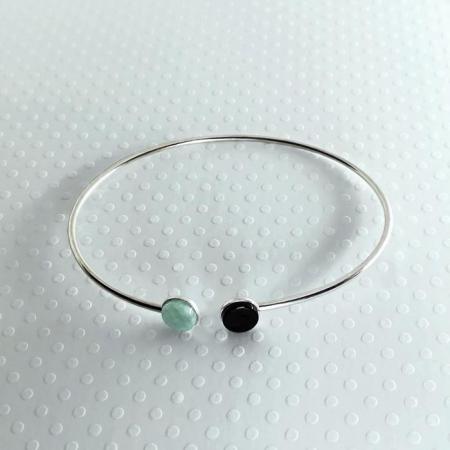 bracelet  Fred onyx/amazonite