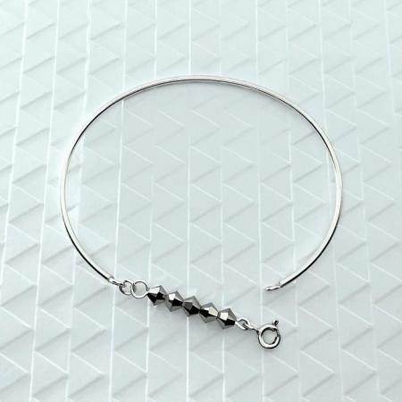 Bracelet jonc lou argent 5