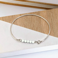 Bracelet jonc lou blanc 4 0 900