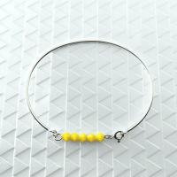 Bracelet jonc lou jaune 0 0 700