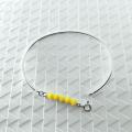 Bracelet jonc lou jaune 5