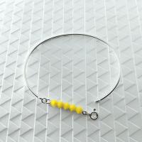 Bracelet jonc lou jaune 1 0 700