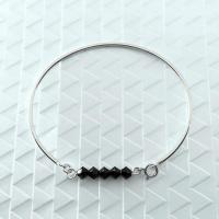 Bracelet jonc lou noir 0 0 700
