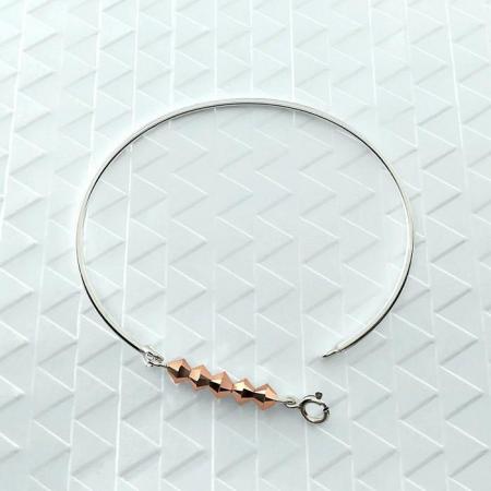 Bracelet jonc lou or rose 5