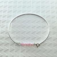 Bracelet jonc lou rose opaline 0 0 700