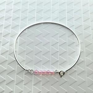 bracelet  Lou rose opaline