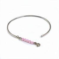 Bracelet jonc lou rose opaline 1 0 900