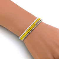 Bracelet wrap diego jaune 1 0 900