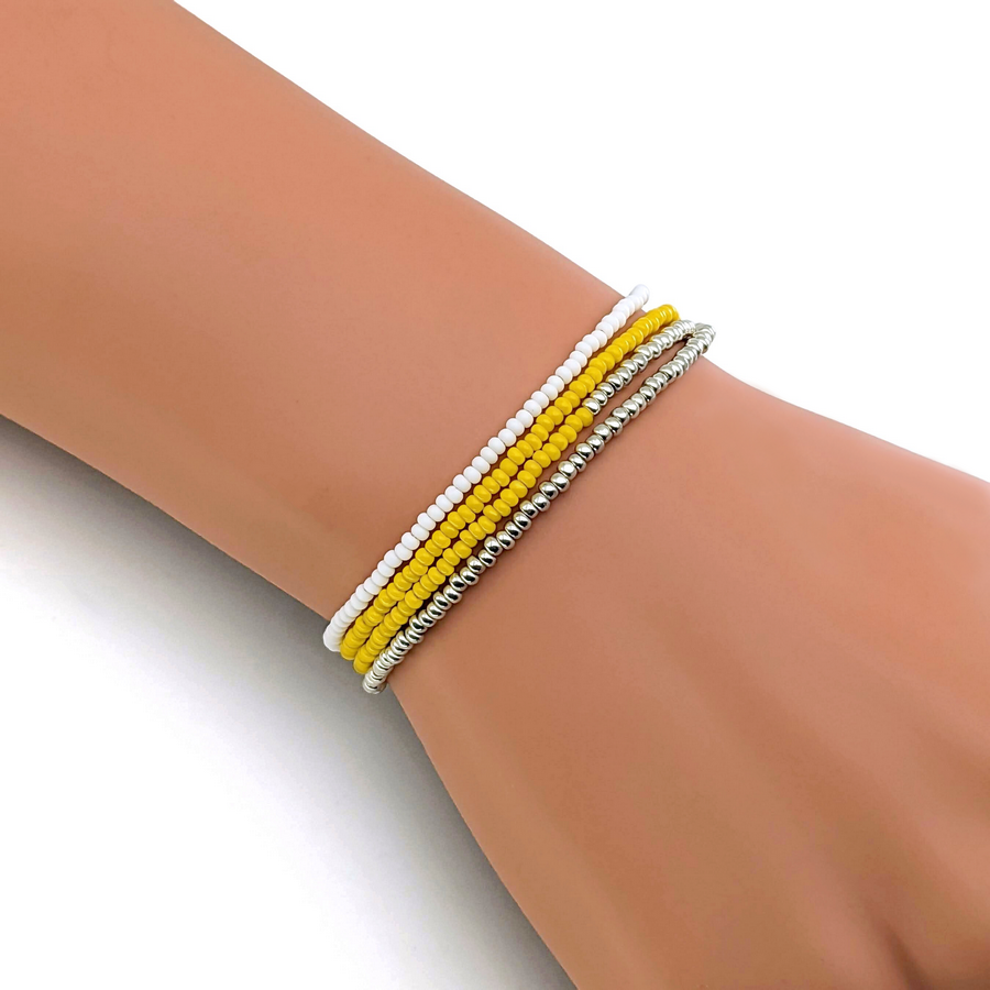 Bracelet wrap diego jaune canari 1 0 900