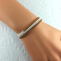 Bracelet wrap diego marron caramel 1 0 701