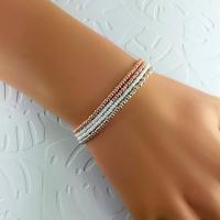 Bracelet wrap diego or rose 700
