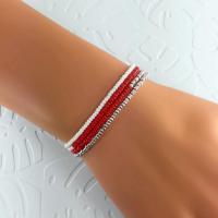 Bracelet wrap diego rouge cerise 1 0 700