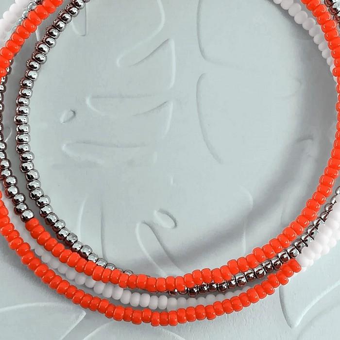 Bracelet wrap diego rouge orange 3 0 700