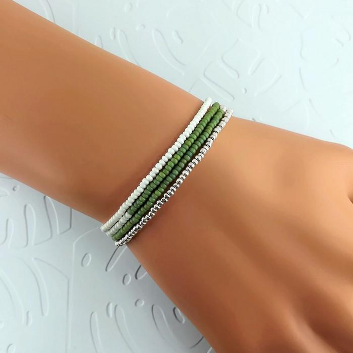 Bracelet wrap diego vert amande 1 0 701