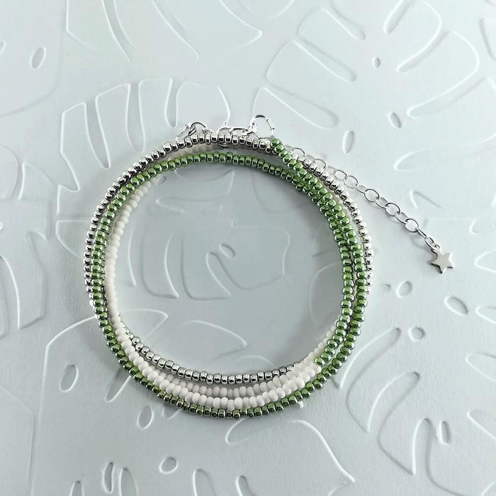 Bracelet wrap diego vert metal 0 0 701