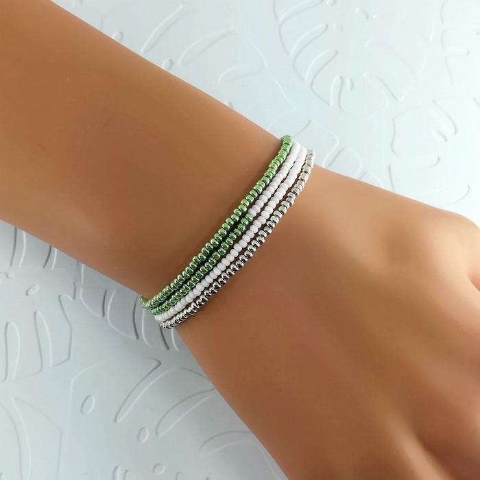 Bracelet wrap diego vert metal 1 0 701