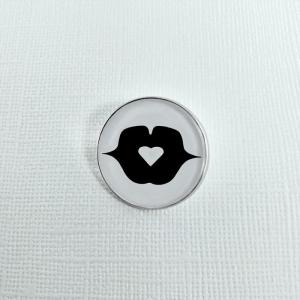 Broche Bisou mon coeur