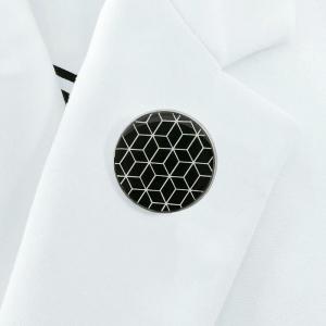 Broche Cubik noire