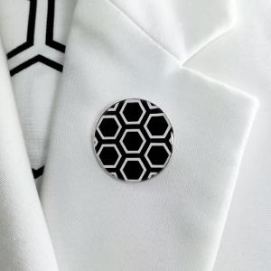 Broche Hive noire