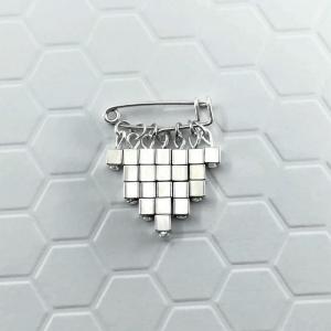 Epingle cubic argent 3