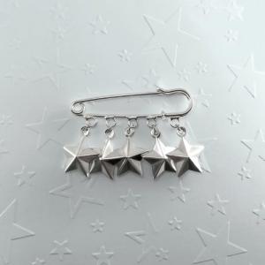Broche Lucky stars argent