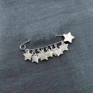 Broche Rain of stars blanc