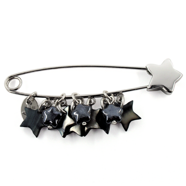 Epingle rain of stars noir 0