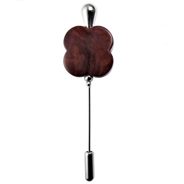 Fibule corozo chocolat 0