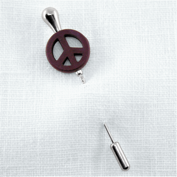 Fibule peace chocolat b 0