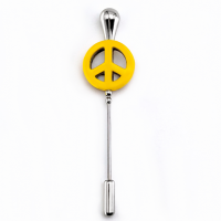 Fibule peace jaune 0 00 900