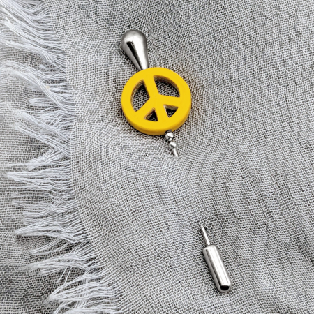 Fibule PEACE jaune