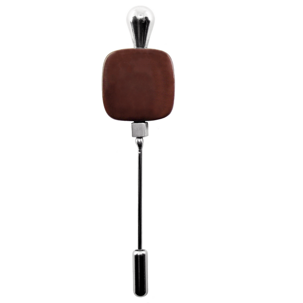 Fibule tagua chocolat 0