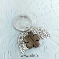 Porte cles tiare marron 5