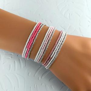 Bracelets wrap/collier Diego les roses