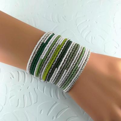 Wrap bracelet Diego green